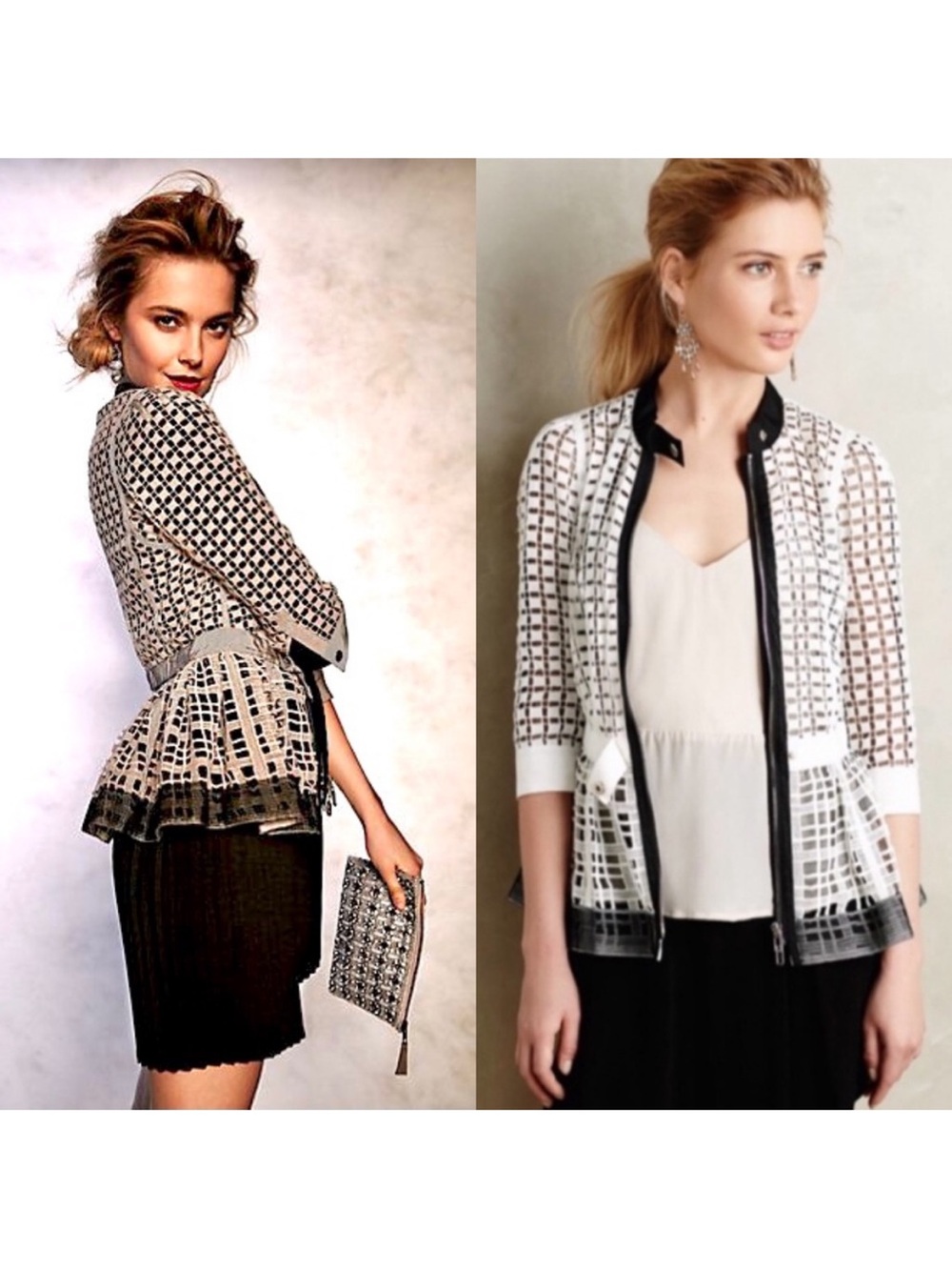 Anthropologie Beguile by Byron Lars Lace Peplum Jacket Size 6 - Picture 3 of 14